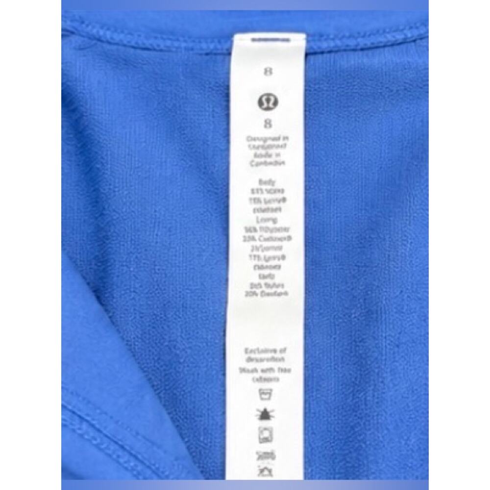 Lululemon Blue Full Zip Athletic Jacket Size 8 Like New - Picture 4 of 6